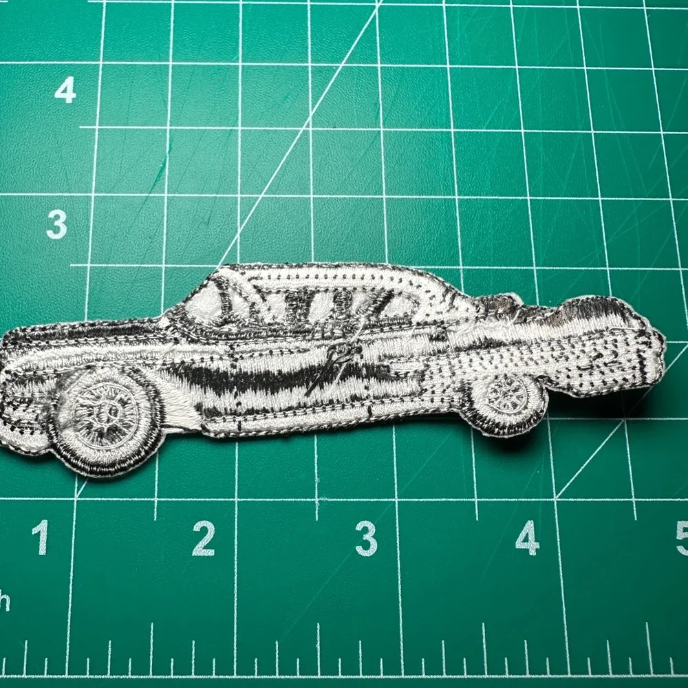 50's Cadillac Car Patch Embroidered Patch, Iron On Sew On Applique, Vintage Auto
